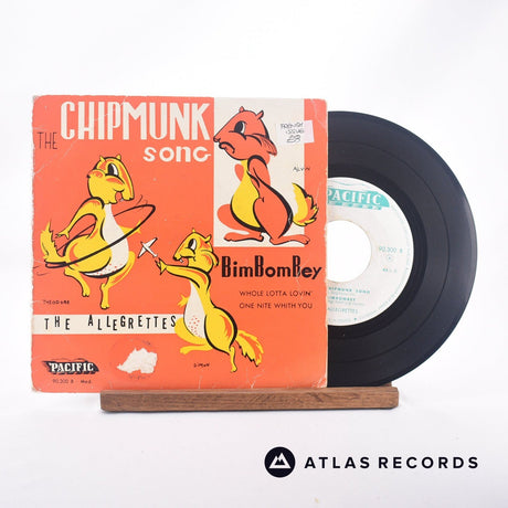 The Allegrettes The Chipmunk Song 7" Vinyl Record - Front Cover & Record