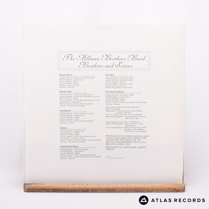The Allman Brothers Band - Brothers And Sisters - LP Vinyl Record - EX/EX