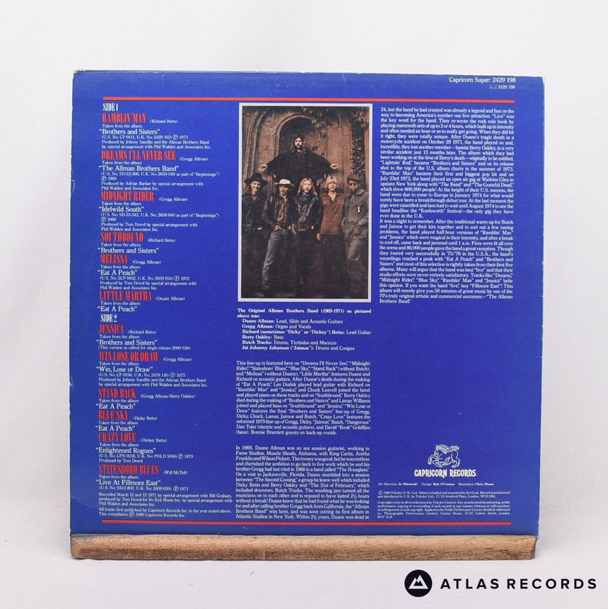 The Allman Brothers Band - The Best Of The Allman Brothers Band - LP Vinyl