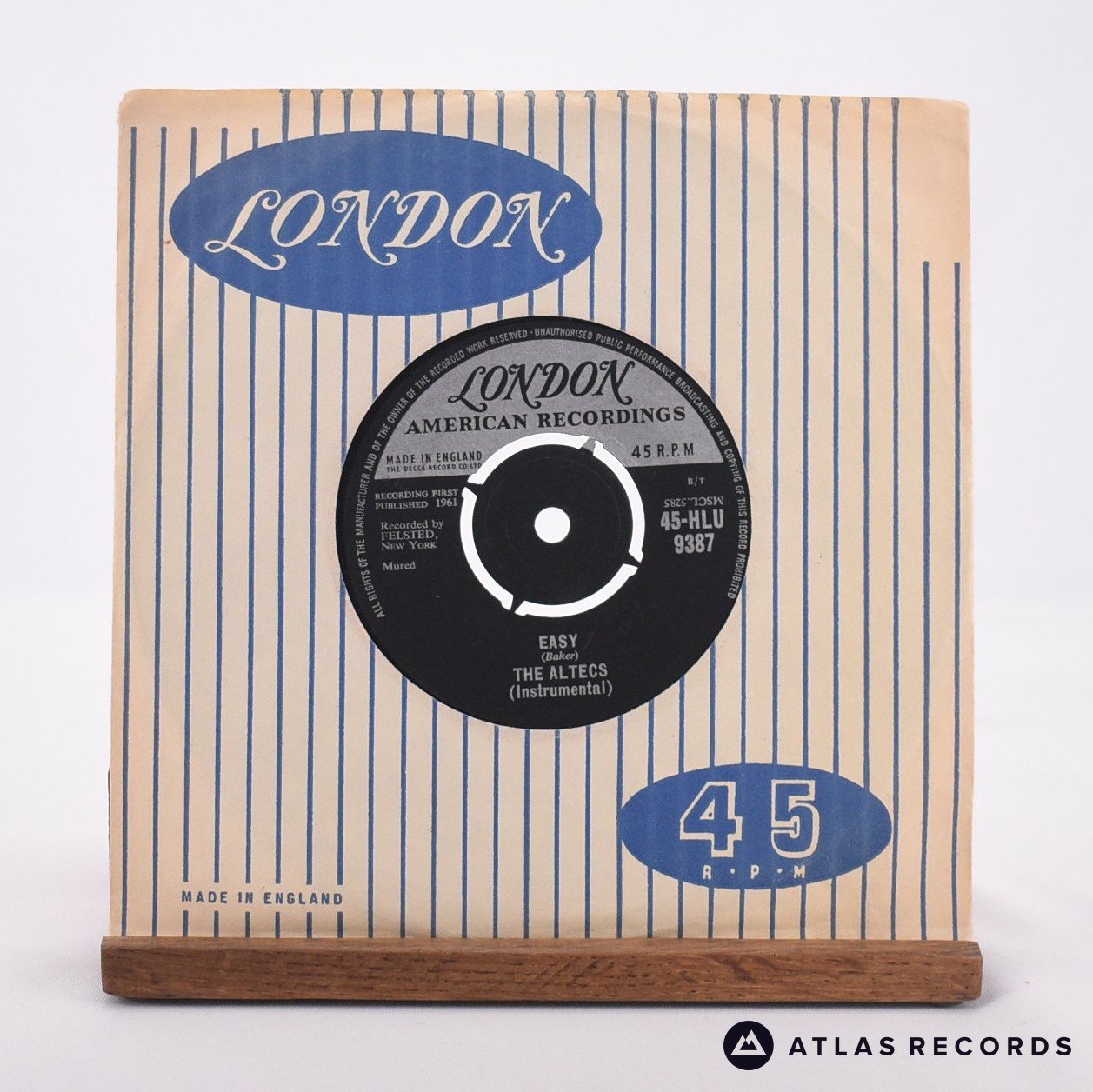The Altecs Easy 7" Vinyl Record - In Sleeve