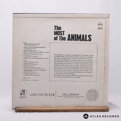 The Animals - The Most Of The Animals - -1 -1 LP Vinyl Record - VG+/EX