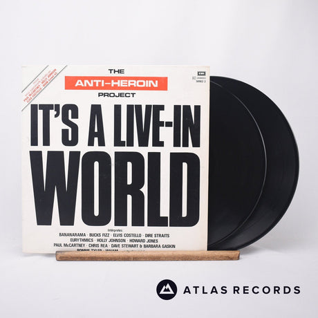The Anti-Heroin Project It's A Live-In World 2 x LP Vinyl Record - Front Cover & Record