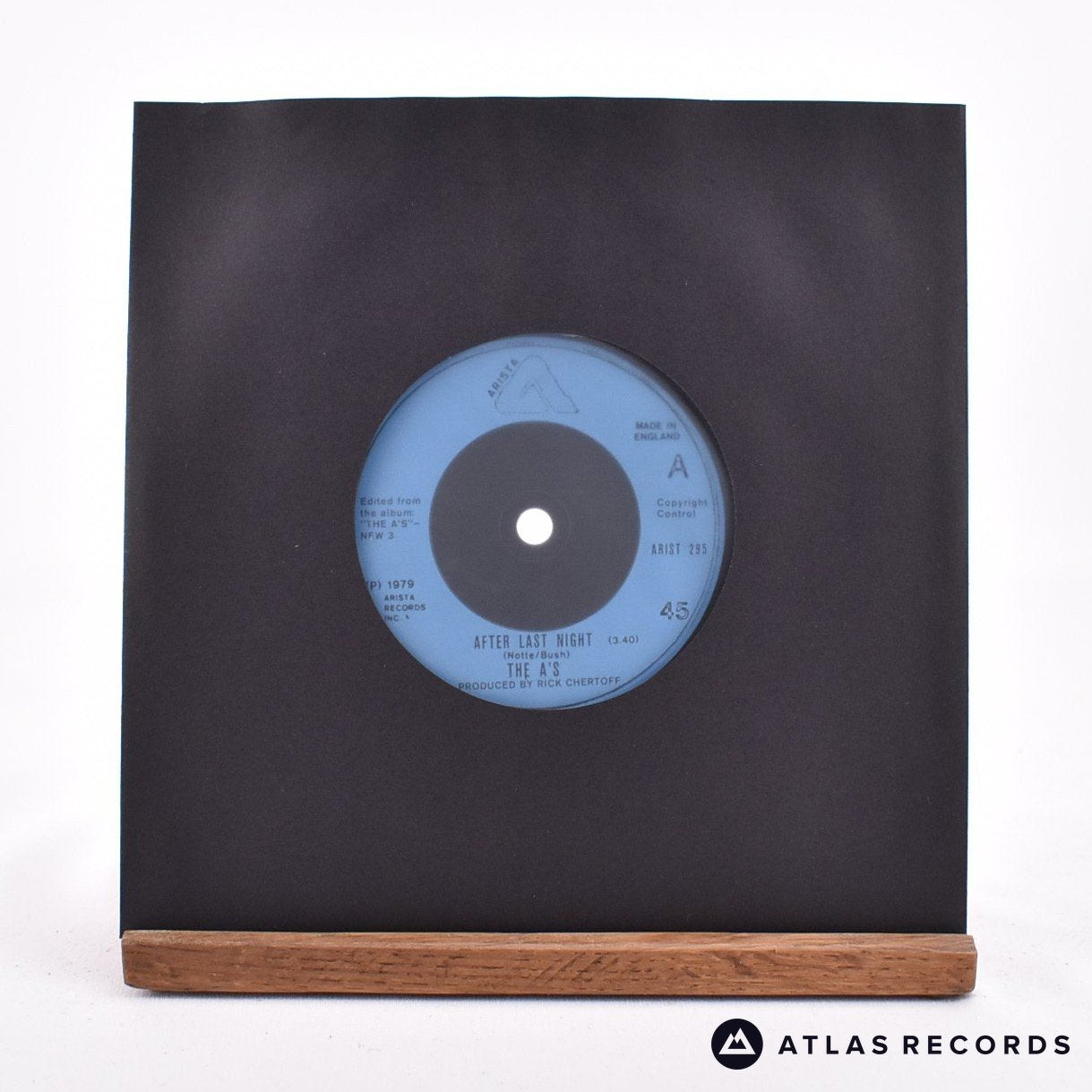The A's After Last Night 7" Vinyl Record - In Sleeve