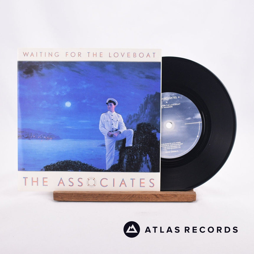 The Associates Waiting For The Loveboat 7" Vinyl Record - Front Cover & Record