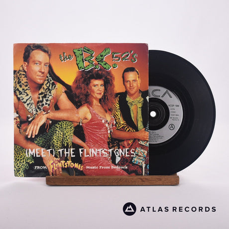 The B-52's (Meet) The Flintstones 7" Vinyl Record - Front Cover & Record