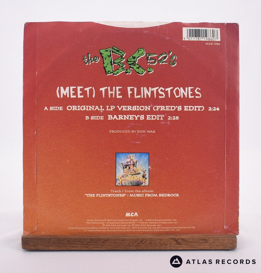 The B-52's - (Meet) The Flintstones - 7" Vinyl Record - VG+/EX