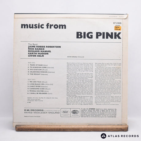 The Band - Music From Big Pink - Reissue A5 B6 LP Vinyl Record - EX/VG+