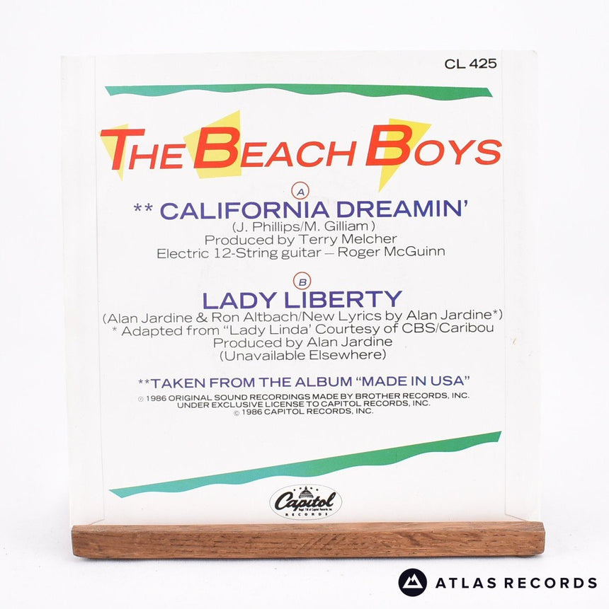 The Beach Boys - California Dreamin' - 7" Vinyl Record - EX/EX