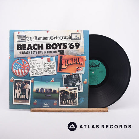 The Beach Boys Live In London LP Vinyl Record - Front Cover & Record