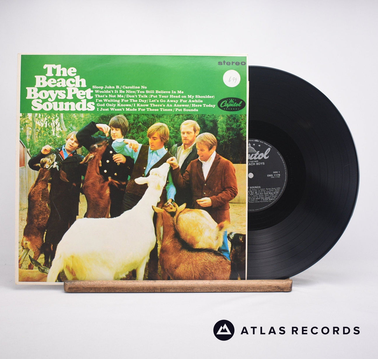 The Beach Boys Pet Sounds LP Vinyl Record - Front Cover & Record