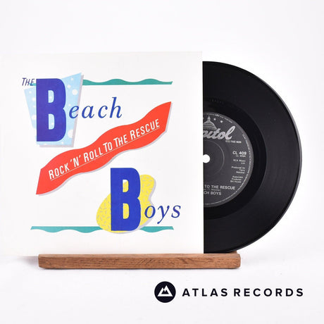 The Beach Boys Rock 'N' Roll To The Rescue 7" Vinyl Record - Front Cover & Record