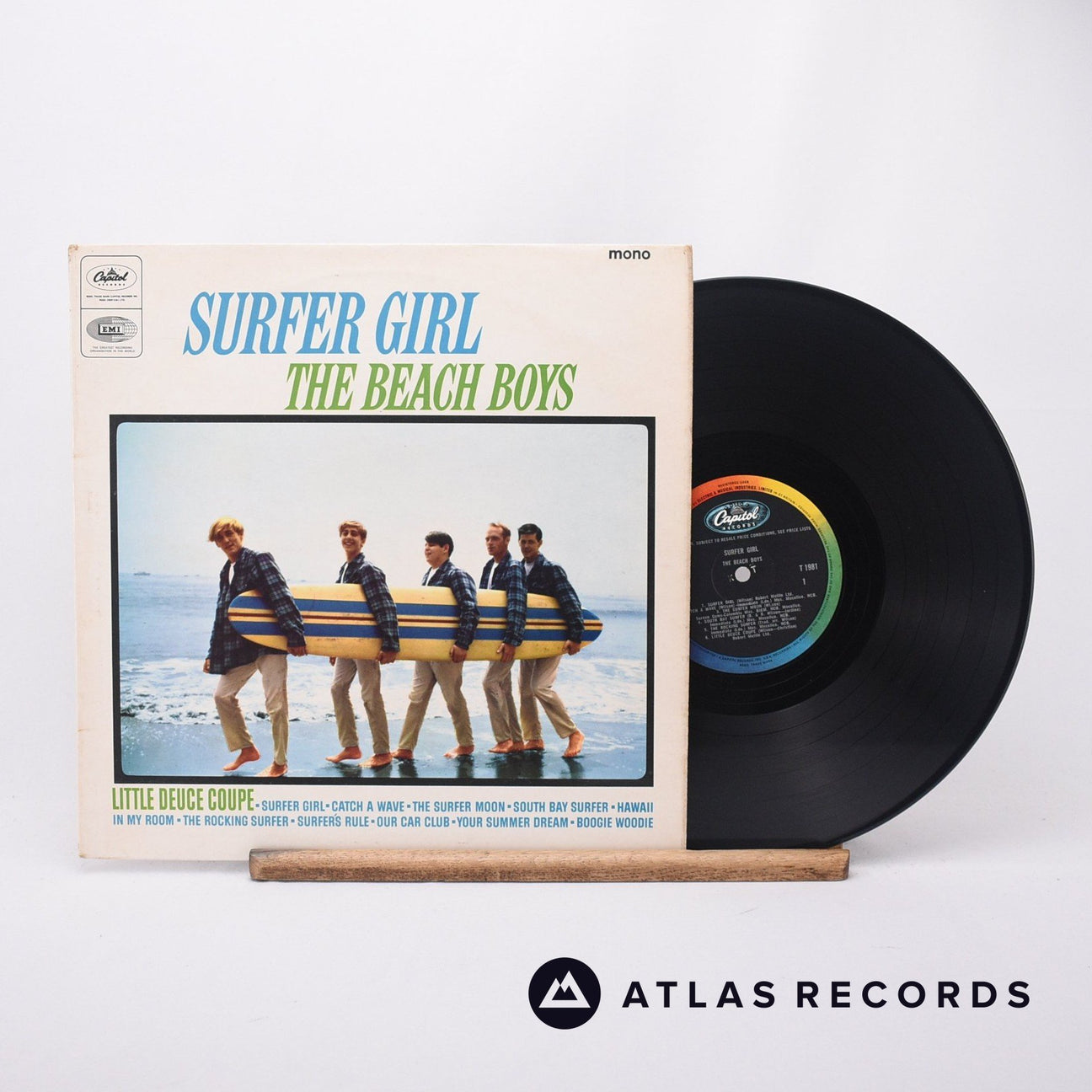 The Beach Boys Surfer Girl LP Vinyl Record - Front Cover & Record