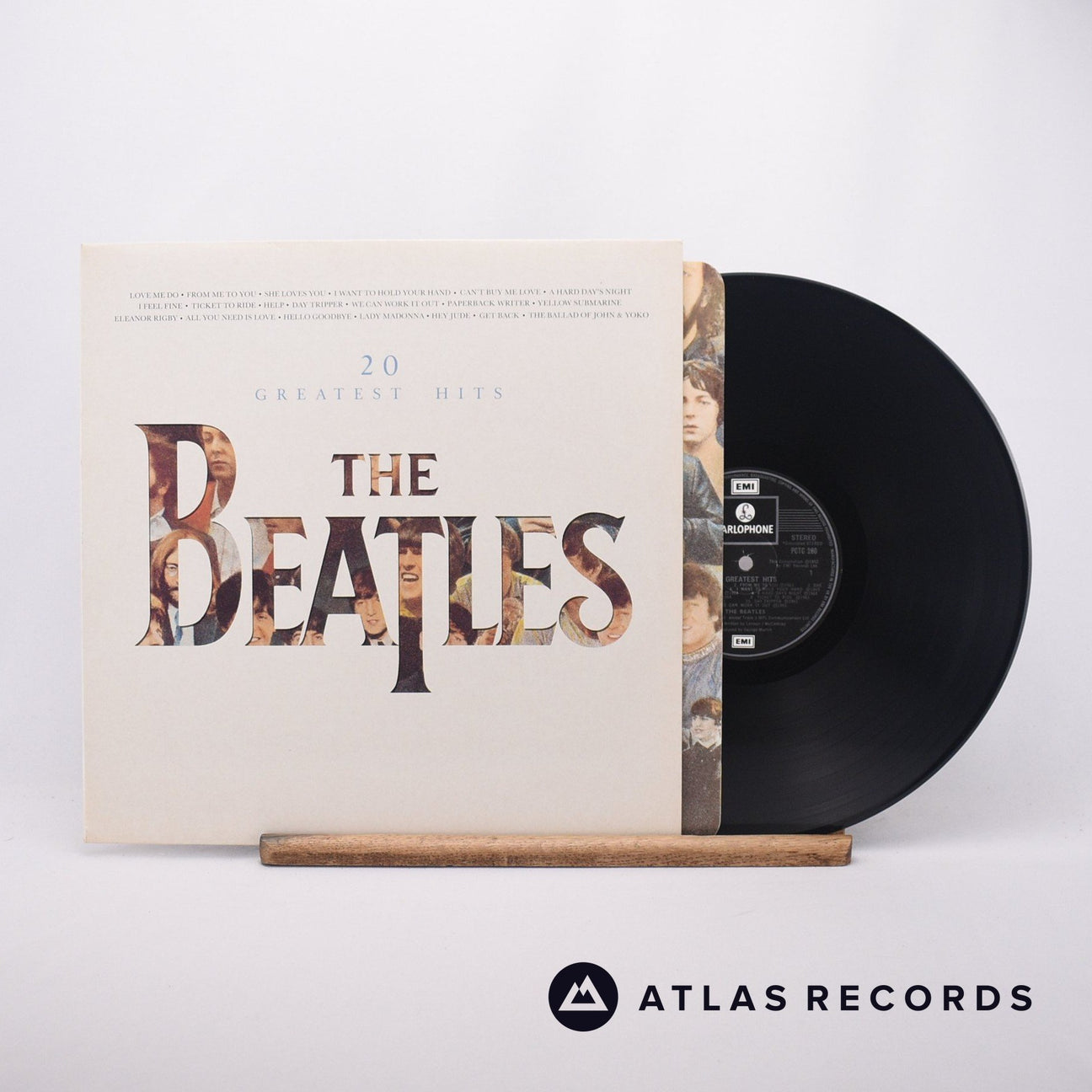 The Beatles 20 Greatest Hits LP Vinyl Record - Front Cover & Record