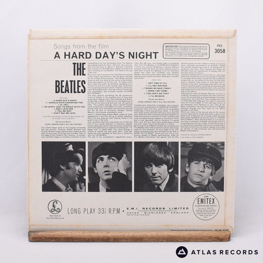 The Beatles - A Hard Day's Night - KT -1 -1 LP Vinyl Record - EX/EX