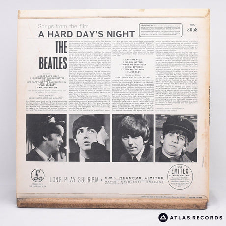 The Beatles - A Hard Day's Night - Sixth Press -1 -1 LP Vinyl Record - VG+/VG+
