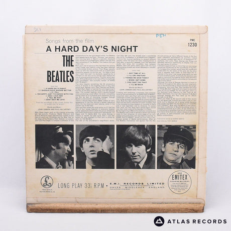 The Beatles - A Hard Day's Night - Mono -3N -3N LP Vinyl Record - VG/VG+