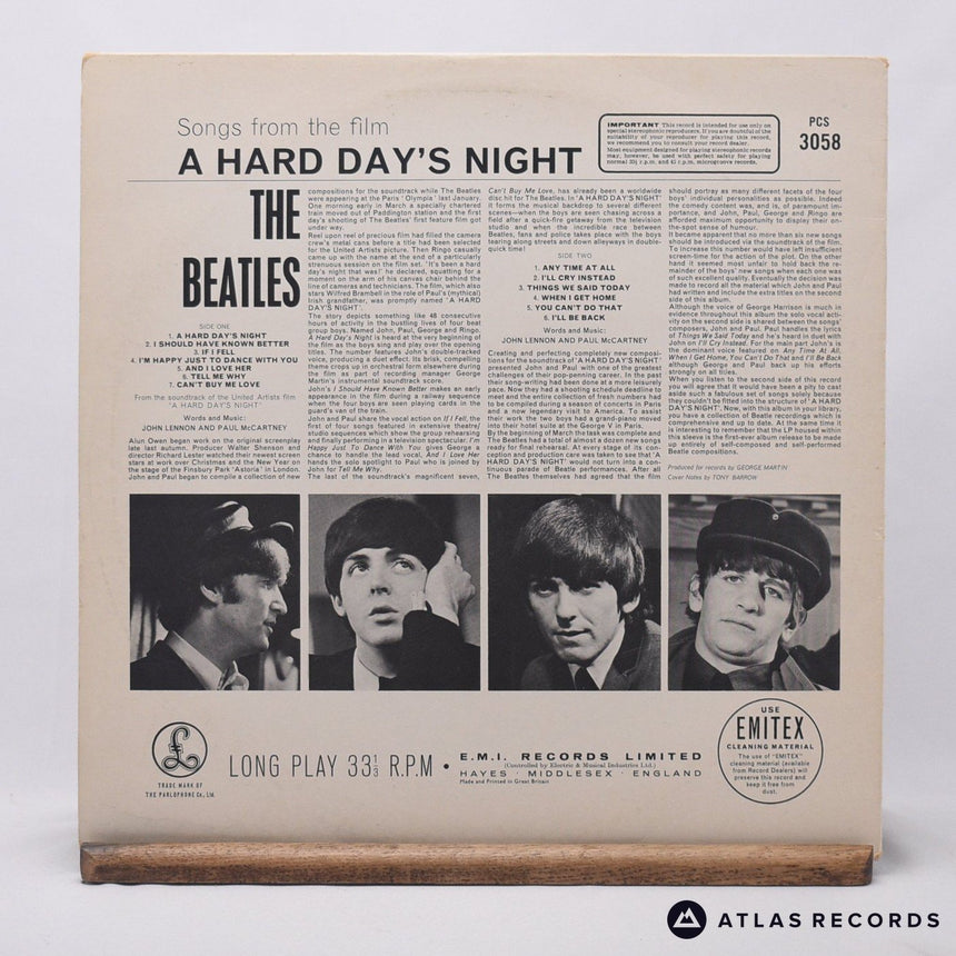 The Beatles - A Hard Day's Night - -2 -4 LP Vinyl Record - VG+/VG+