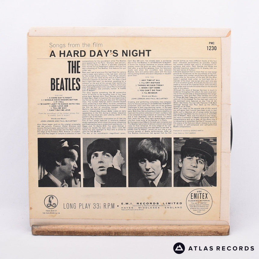 The Beatles - A Hard Day's Night - Mono -3N -3N KT LP Vinyl Record - VG+/VG+