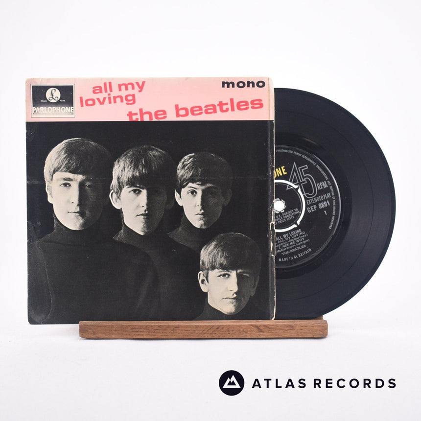 The Beatles All My Loving 7" Vinyl Record - Front Cover & Record