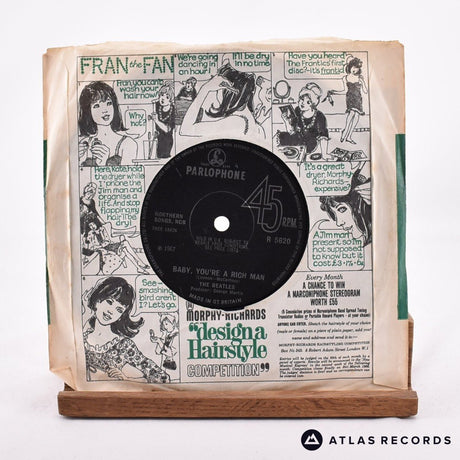The Beatles - All You Need Is Love - First Press 7" Vinyl Record - VG+/VG+