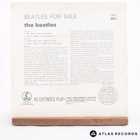 The Beatles - Beatles For Sale - Mono Reissue 7" EP Vinyl Record - VG+/EX