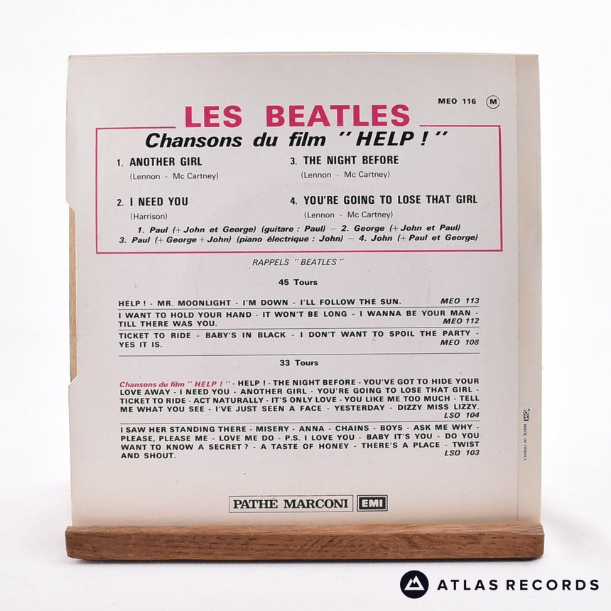 The Beatles - ‎Chansons Du Film "Help" - Reissue 7" EP Vinyl Record - EX/EX