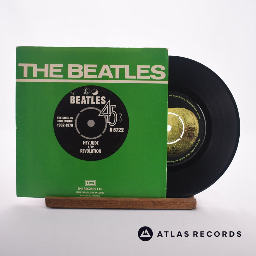 The Beatles Hey Jude 7" Vinyl Record - Front Cover & Record