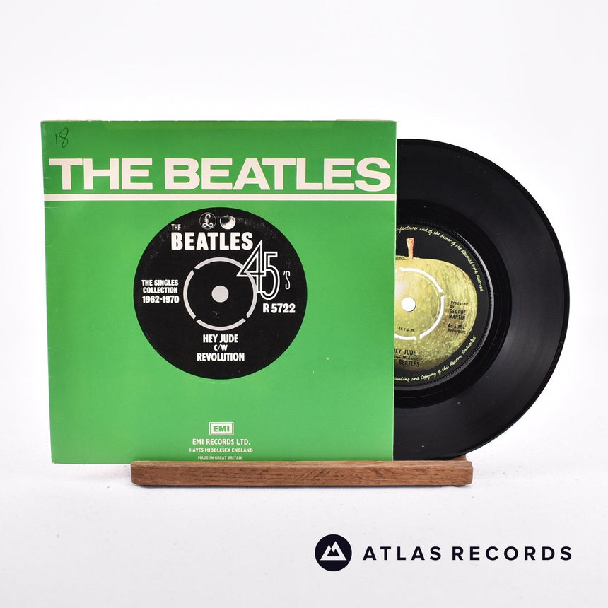 The Beatles Hey Jude 7" Vinyl Record - Front Cover & Record