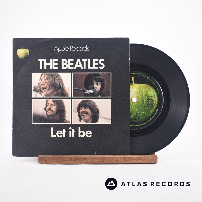 The Beatles Let It Be 7" Vinyl Record - Front Cover & Record