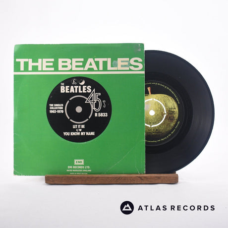The Beatles Let It Be 7" Vinyl Record - Front Cover & Record