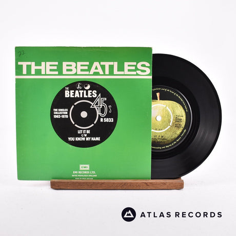 The Beatles Let It Be 7" Vinyl Record - Front Cover & Record