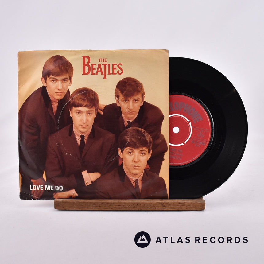 The Beatles Love Me Do 7" Vinyl Record - Front Cover & Record