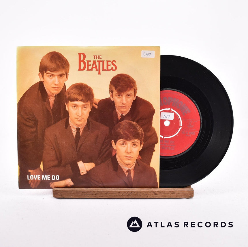 The Beatles Love Me Do 7" Vinyl Record - Front Cover & Record