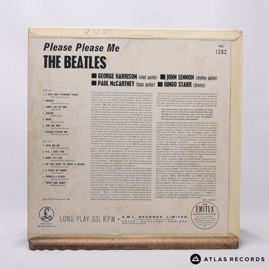 The Beatles - Please Please Me - Mono Repress -1N -1N LP Vinyl Record - VG+/VG