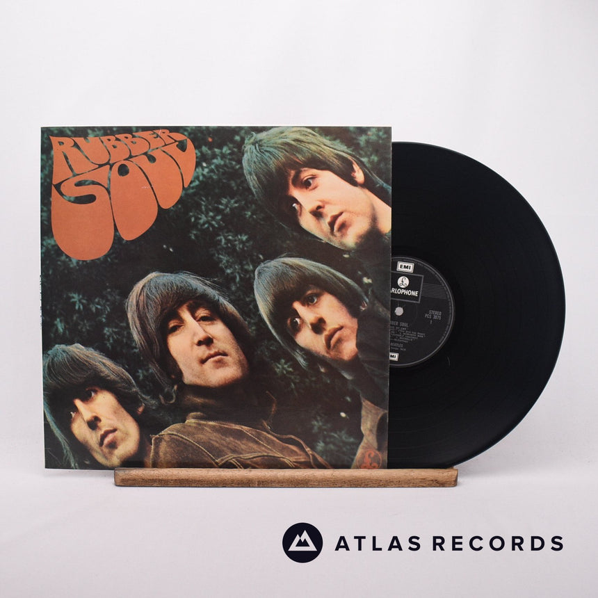 The Beatles Rubber Soul LP Vinyl Record - Front Cover & Record