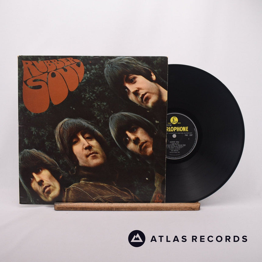 The Beatles Rubber Soul LP Vinyl Record - Front Cover & Record