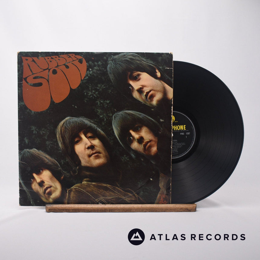 The Beatles Rubber Soul LP Vinyl Record - Front Cover & Record