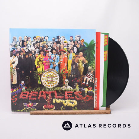 The Beatles Sgt. Pepper's Lonely Hearts Club Band LP Vinyl Record - Front Cover & Record