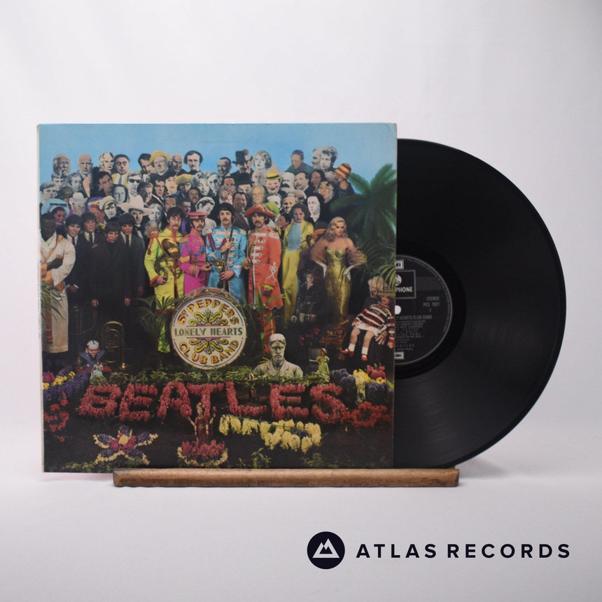 The Beatles Sgt. Pepper's Lonely Hearts Club Band LP Vinyl Record - Front Cover & Record