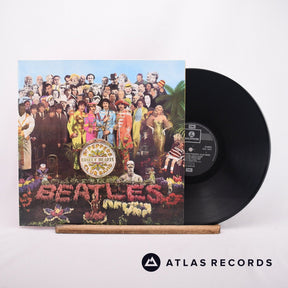 The Beatles Sgt. Pepper's Lonely Hearts Club Band LP Vinyl Record - Front Cover & Record