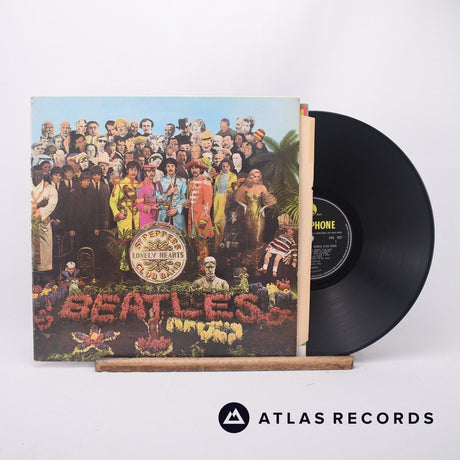 The Beatles Sgt. Pepper's Lonely Hearts Club Band LP Vinyl Record - Front Cover & Record