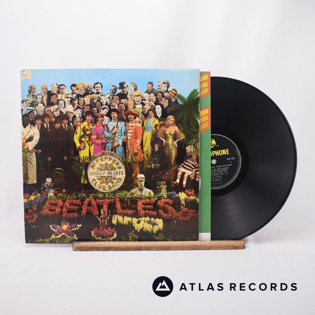 The Beatles Sgt. Pepper's Lonely Hearts Club Band LP Vinyl Record - Front Cover & Record