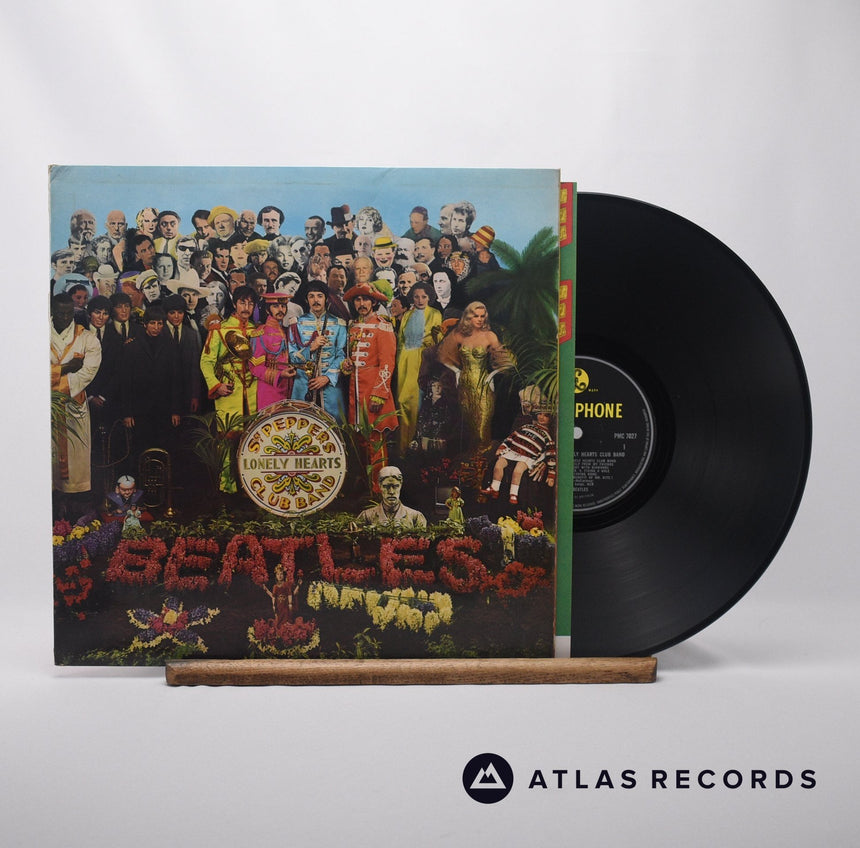 The Beatles Sgt. Pepper's Lonely Hearts Club Band LP Vinyl Record - Front Cover & Record