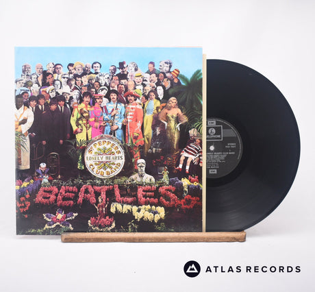 The Beatles Sgt. Pepper's Lonely Hearts Club Band LP Vinyl Record - Front Cover & Record