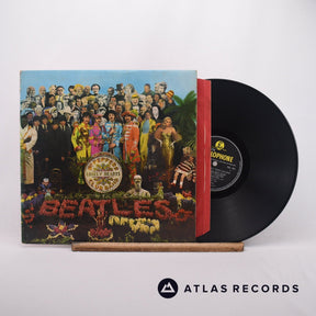 The Beatles Sgt. Pepper's Lonely Hearts Club Band LP Vinyl Record - Front Cover & Record