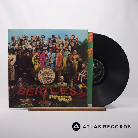 The Beatles Sgt. Pepper's Lonely Hearts Club Band LP Vinyl Record - Front Cover & Record