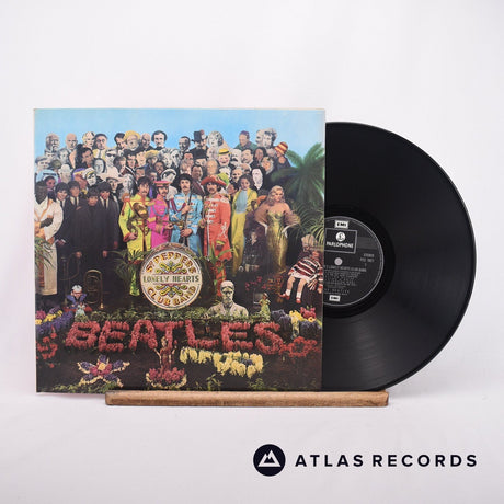 The Beatles Sgt. Pepper's Lonely Hearts Club Band LP Vinyl Record - Front Cover & Record