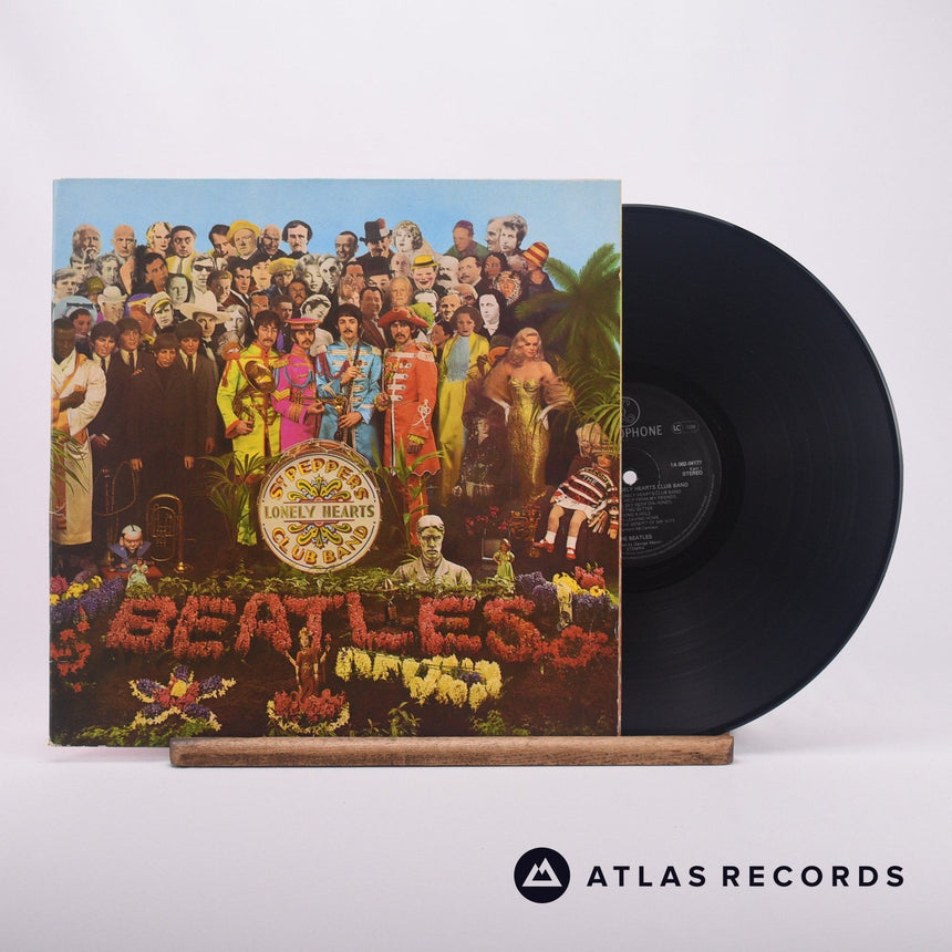 The Beatles Sgt. Pepper's Lonely Hearts Club Band LP Vinyl Record - Front Cover & Record