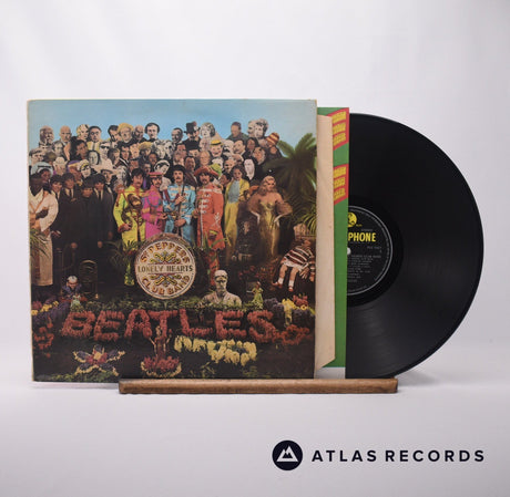 The Beatles Sgt. Pepper's Lonely Hearts Club Band LP Vinyl Record - Front Cover & Record