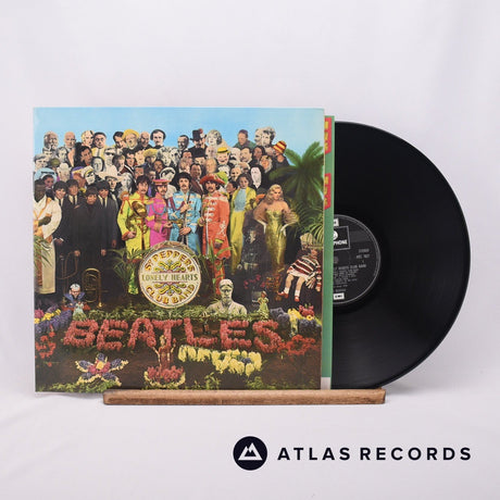 The Beatles Sgt. Pepper's Lonely Hearts Club Band LP Vinyl Record - Front Cover & Record